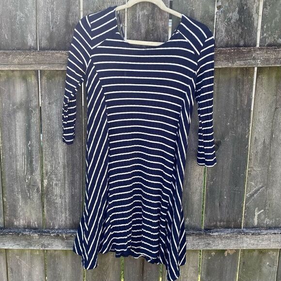 Lush Striped Ribbed Swing Dress | S - Picture 3 of 7